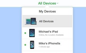 play sound find my iphone icloud green