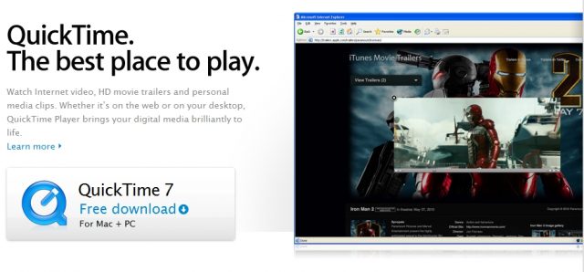 does apple update quicktime player