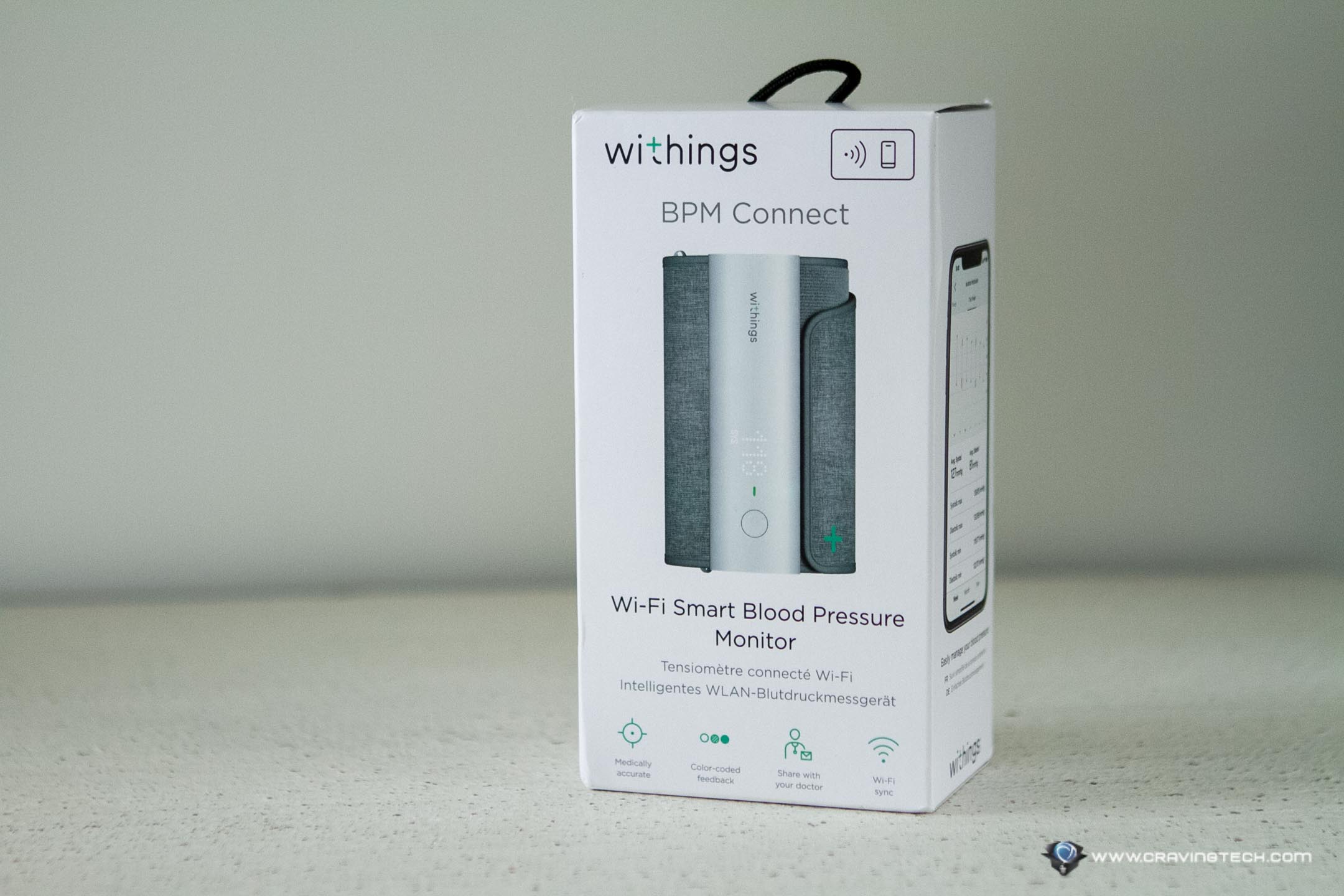 Withings BPM Connect smart blood pressure monitor - health and
