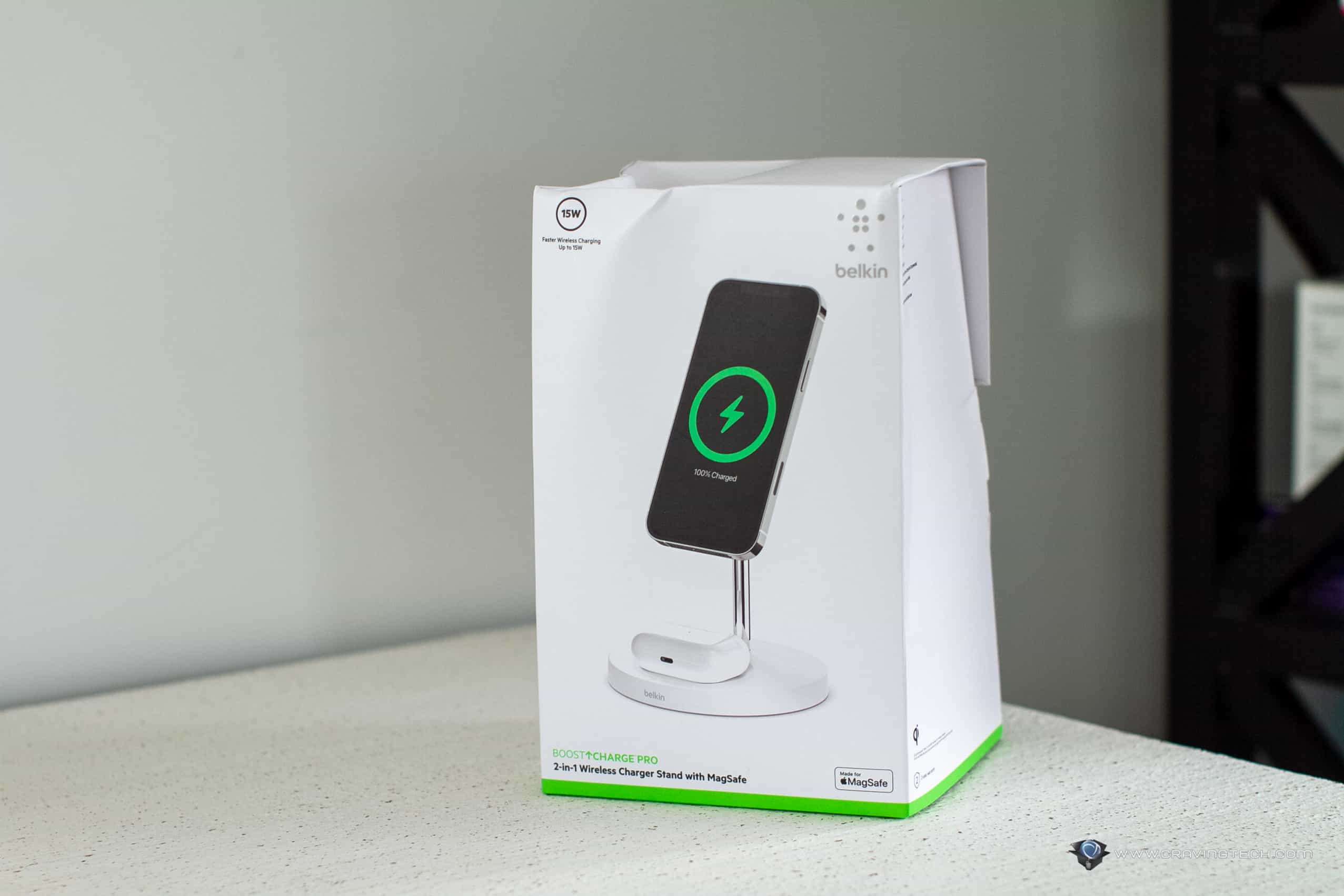 Belkin BOOST CHARGE PRO 2-in-1 Wireless Charger Stand with MagSafe 15W  Review