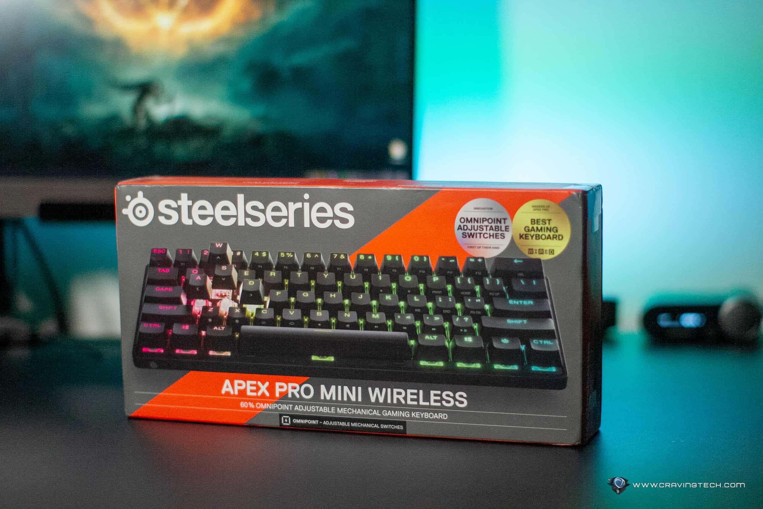 Steelseries Apex Pro Mini Wireless 60% Compact Mechanical Keyboard