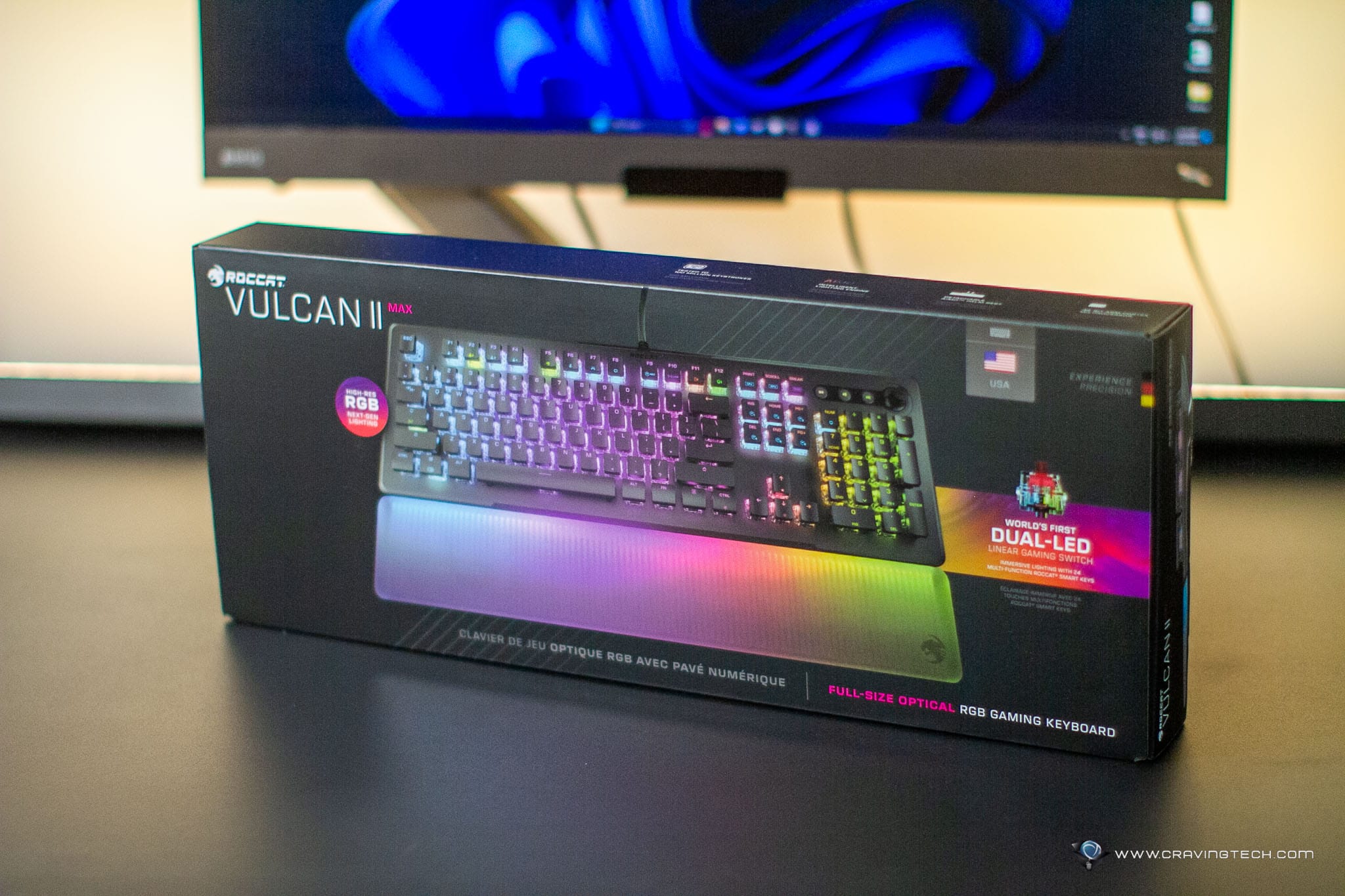 Vulcan II MAX Optical Gaming Keyboard | Roccat