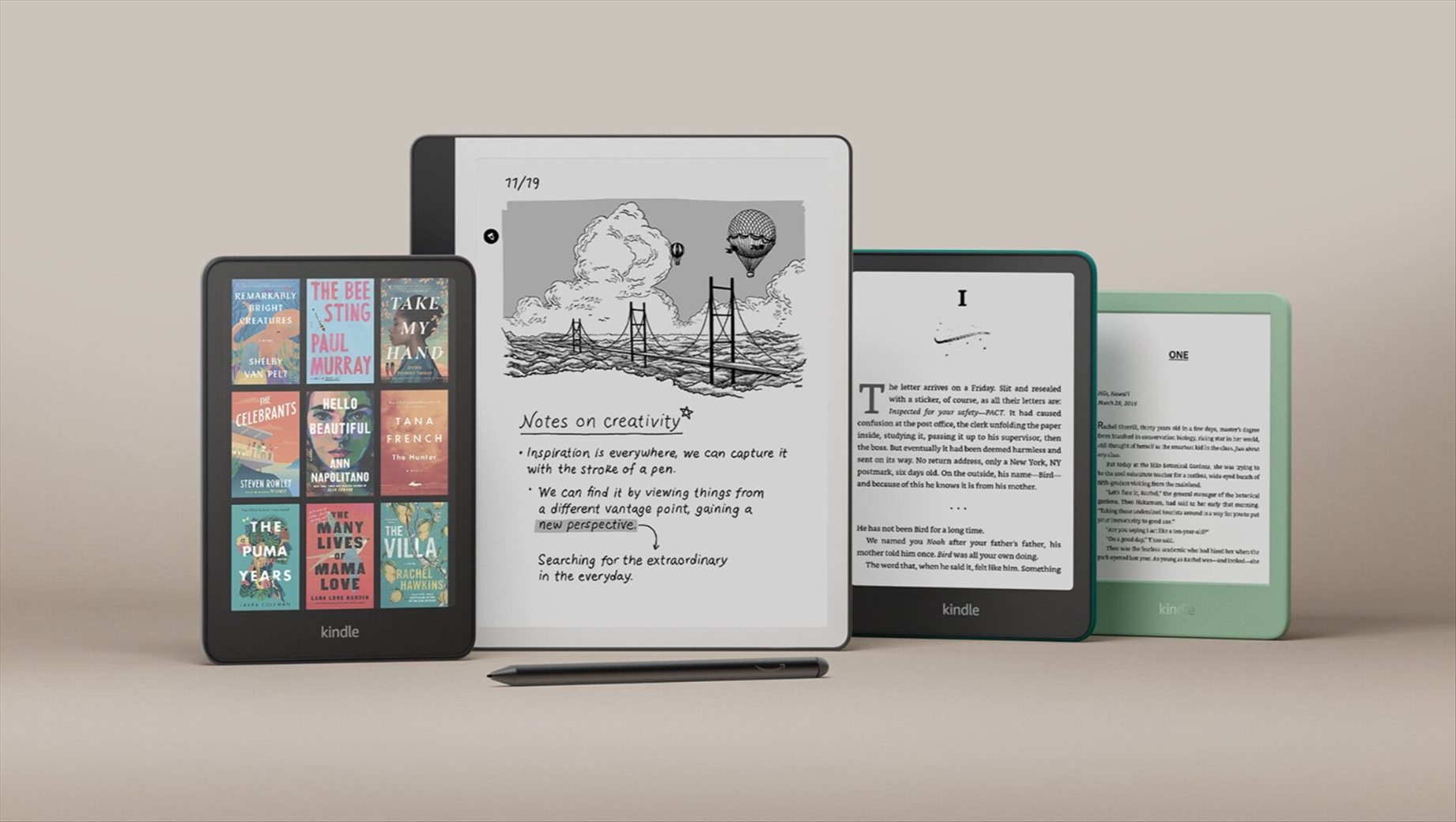 Amazon Kindle Lineup 2024